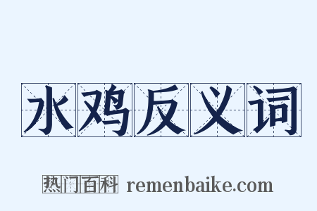 水鸡反义词是什么意思的图片